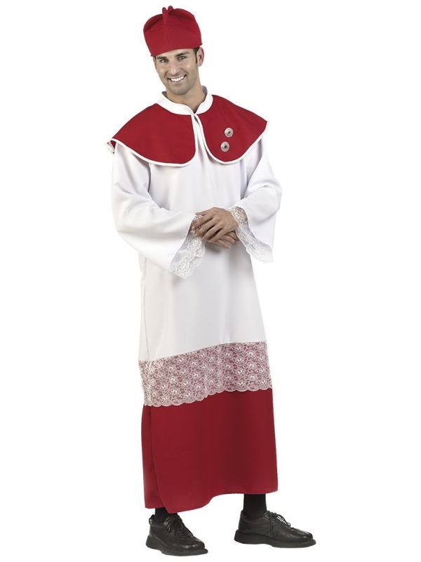 Rood wit misdienaar pak main product photo