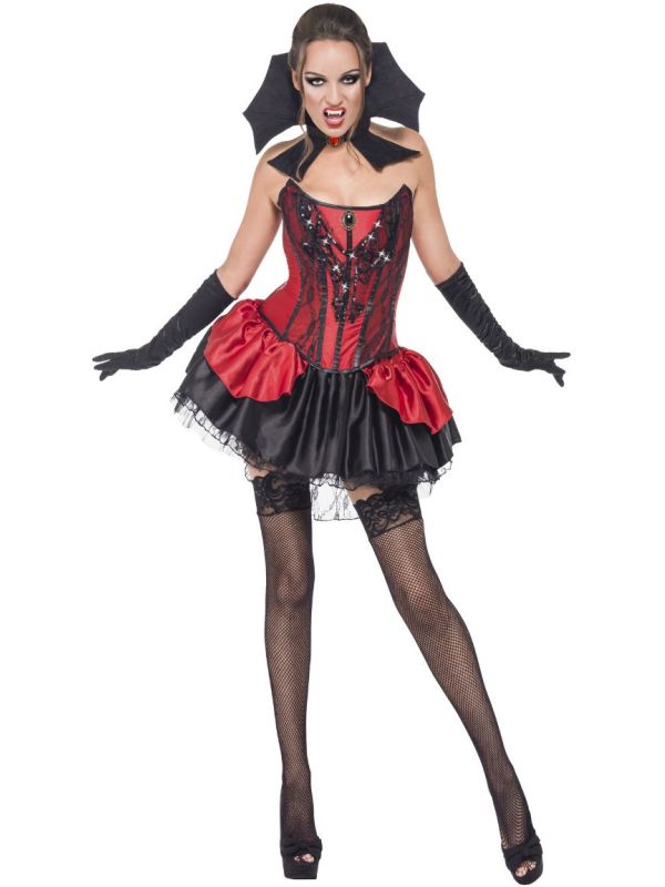Rood zwart vampieren pakje dames main product photo