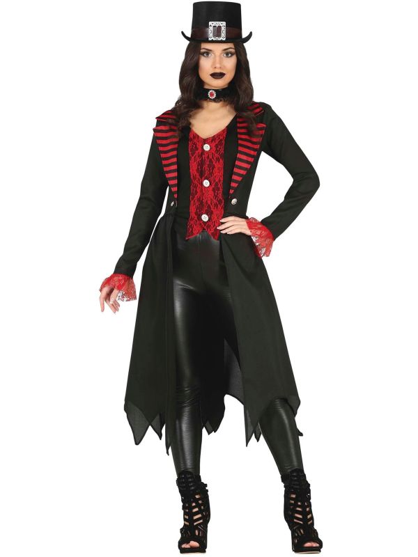 Rood zwarte goth outfit dames main product photo
