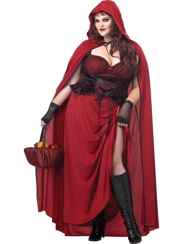 Roodkapje jurk plus size Feestkleding