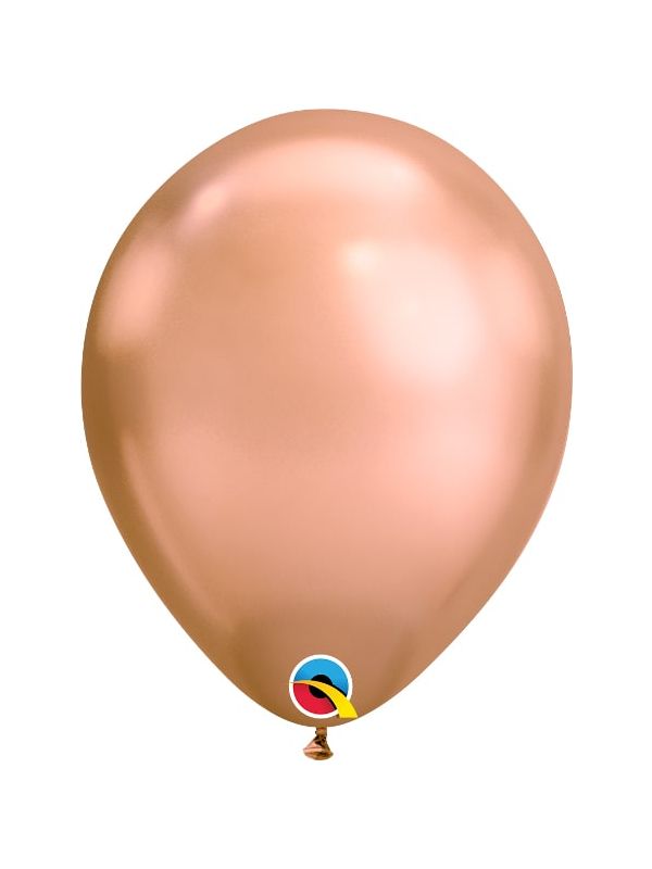 Rose gouden chroom ballonnen 100 stuks