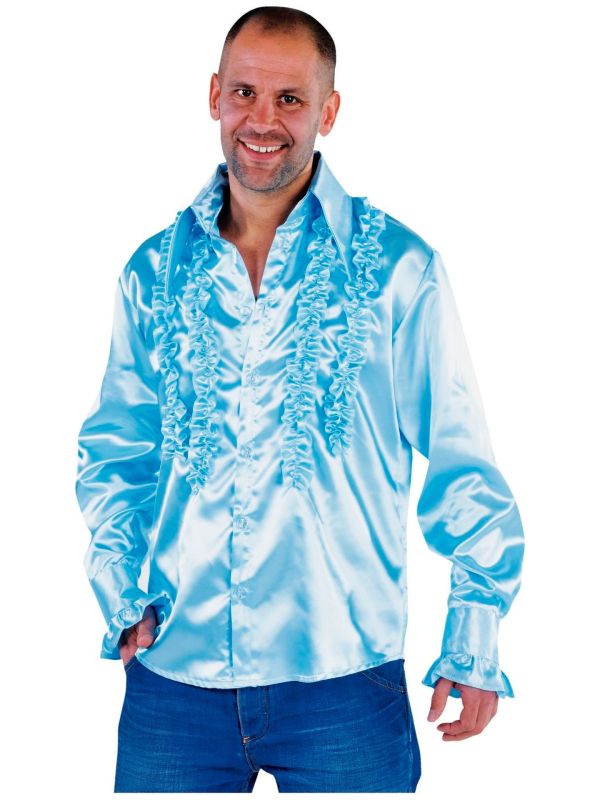 Rouches blouse blauw mannen main product photo
