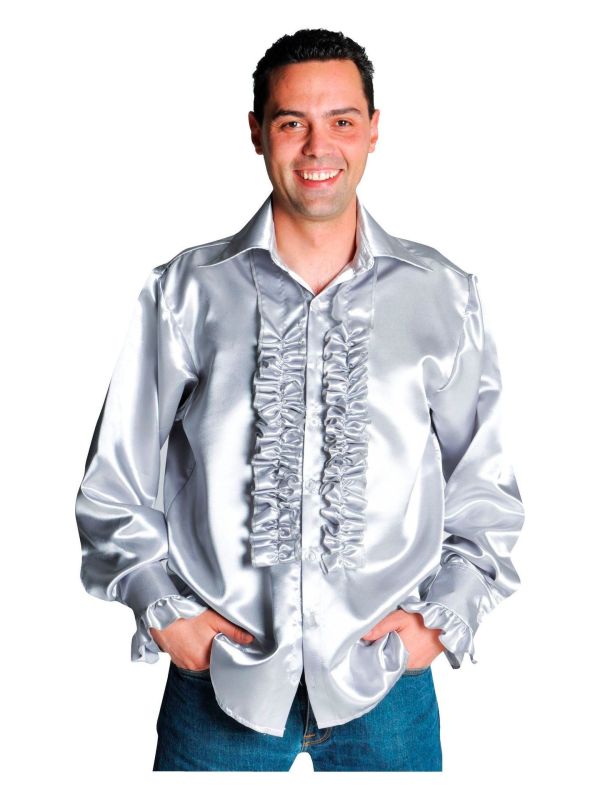 Rouches blouse heren zilver main product photo