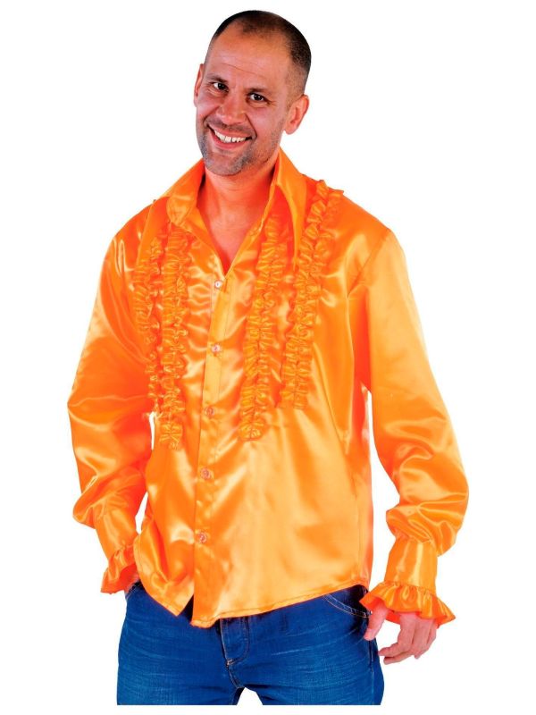 Rouches blouse oranje mannen main product photo
