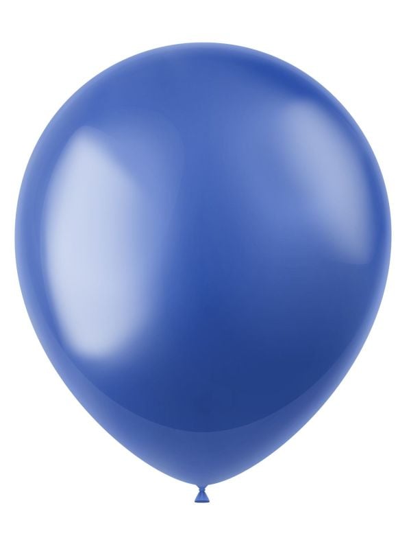 Royal blauwe metallic ballonnen 50 stuks main product photo