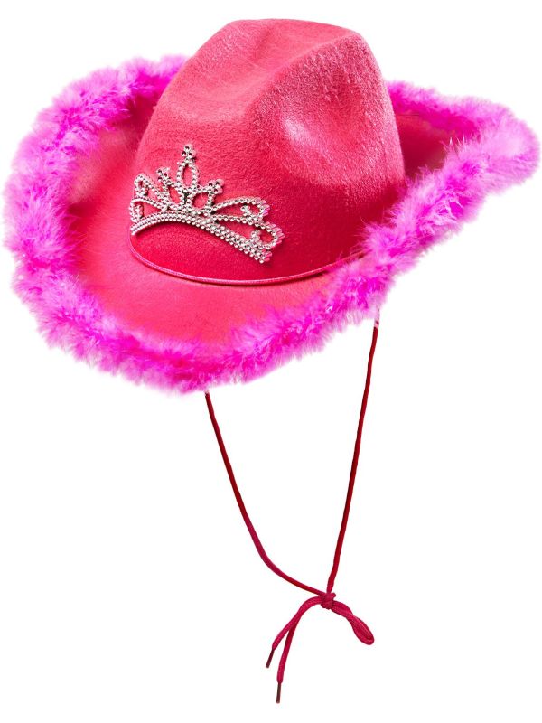 Roze cowgirlhoed