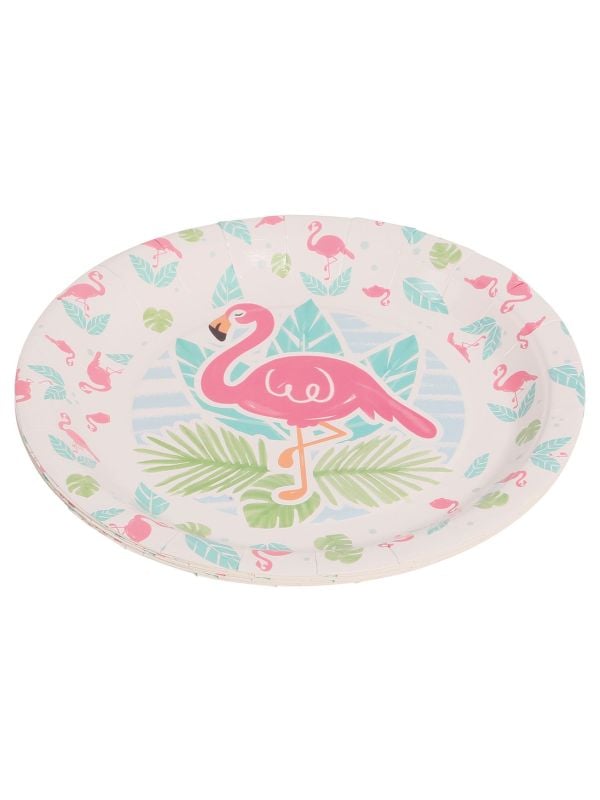 Roze flamingo borden