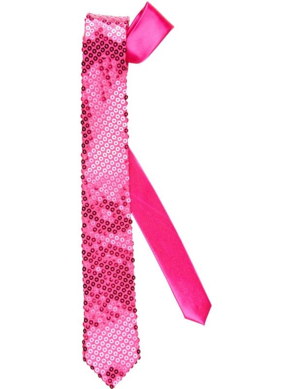 Roze glitter stropdas