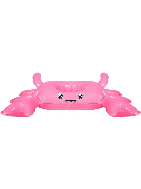 Roze krab opblaasbare bekerhouder