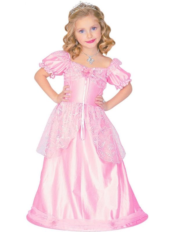Roze prinsessen jurk lang