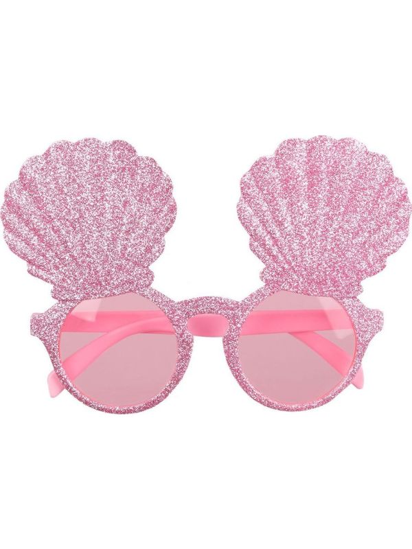 Roze zeemeermin schelpen feestbril main product photo