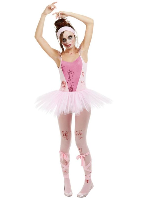 Roze zombie ballerina outfit