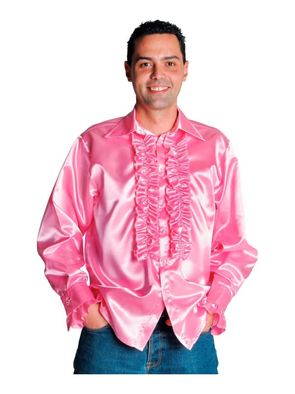 Ruches blouse licht roze main product photo