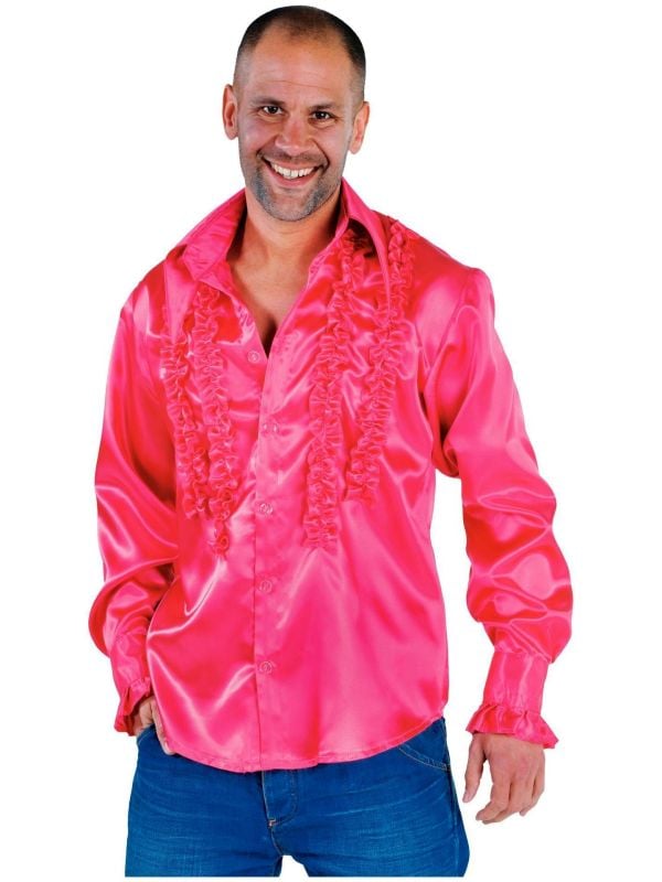 Ruches blouse roze heren main product photo