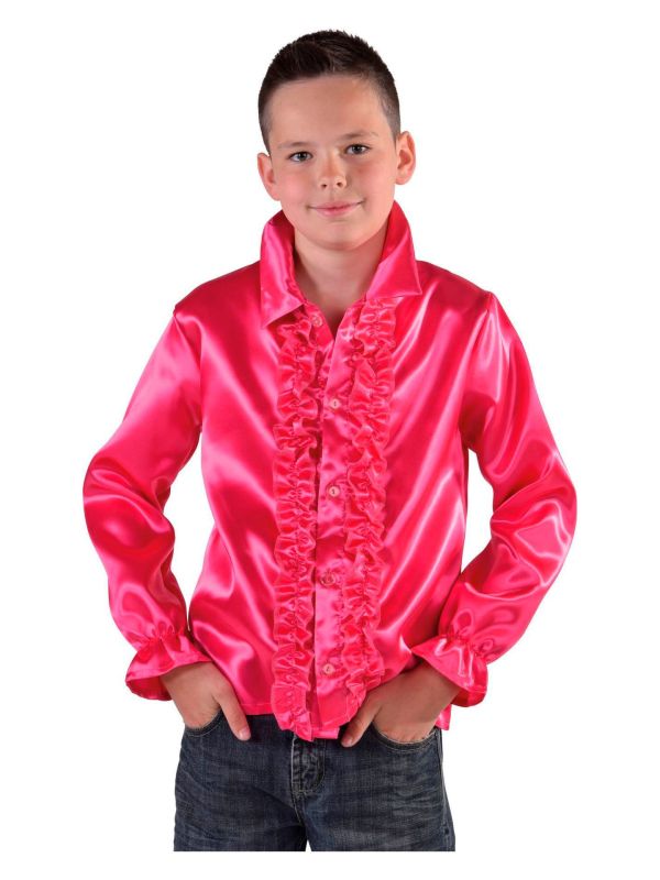 Ruches blouse roze jongens main product photo