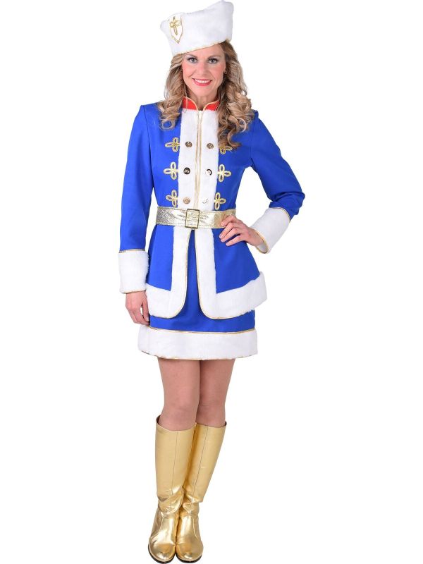 Russisch carnavals outfit blauw vrouwen main product photo