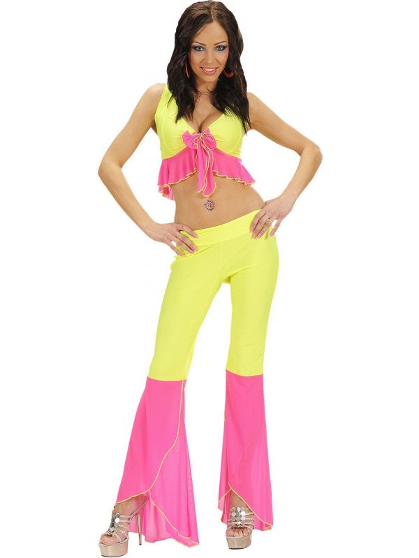 Samba kleding geel/roze