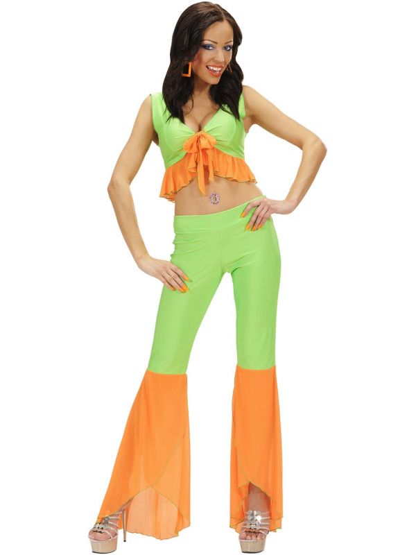 Samba kleding groen/oranje