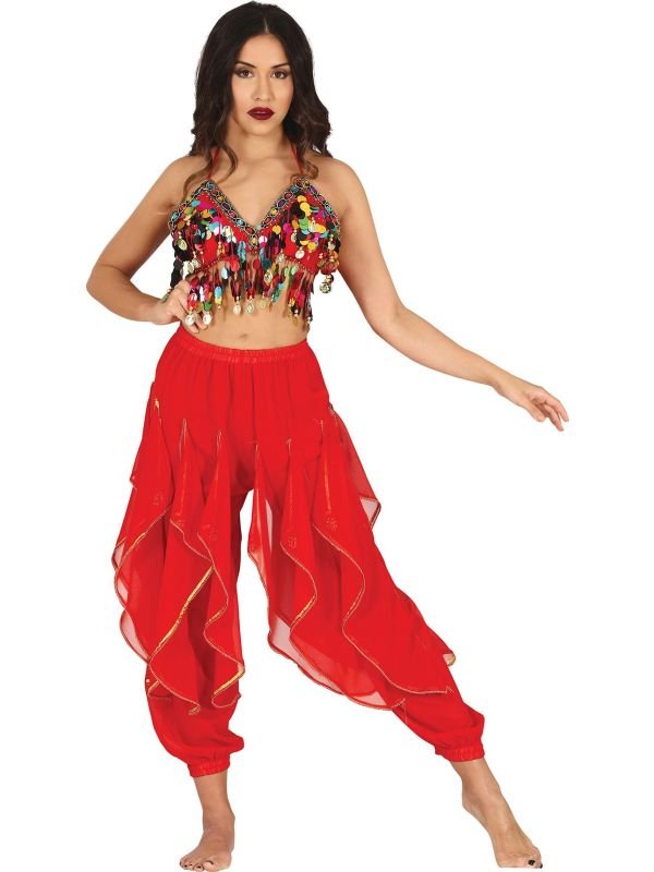 Scarlet Belly Dance Pants Desert Queen main product photo