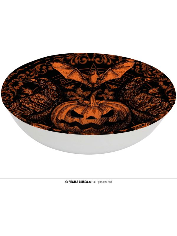 Schaal gothic pompoen 32 cm halloween main product photo