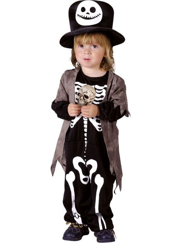Schattig skully skelet outfit kind