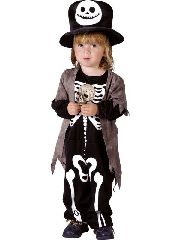 Schattig skully skelet outfit kind