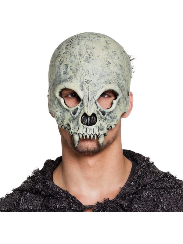 Schedel halfmasker halloween foam