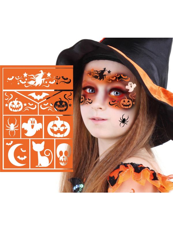 Schmink sjabloon kind halloween figuren main product photo