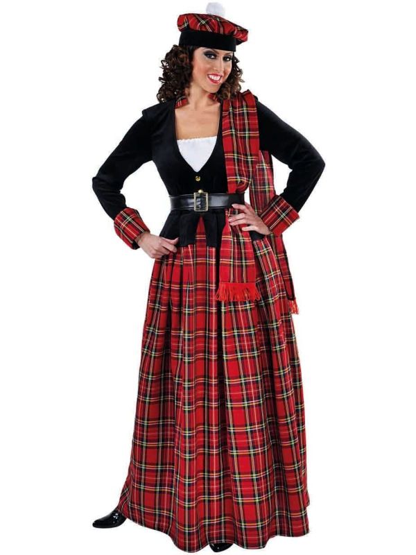 Schots vrouwen kostuum lang main product photo