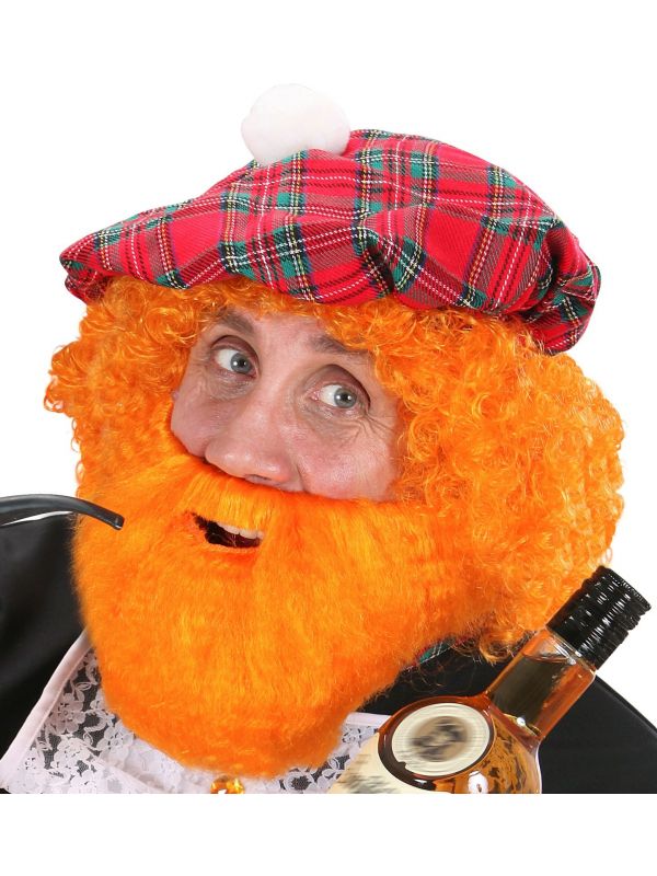 Schotse baard met snor oranje