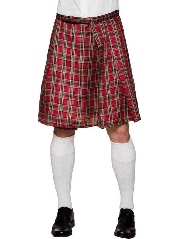 Schotse kilt heren rood