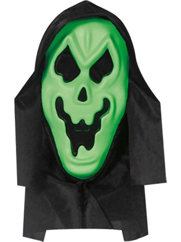 Schreeuwend halloween spook masker groen