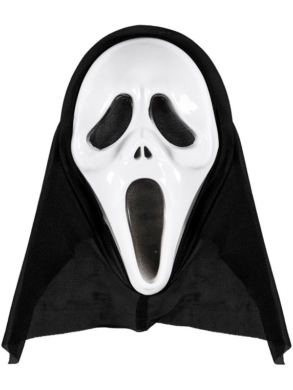 Scream masker wit