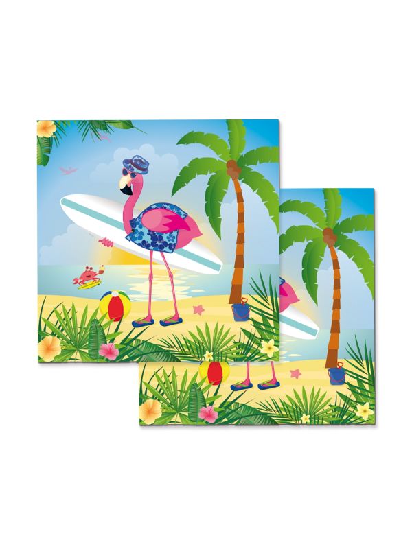 Servetten flamingo summer 20 stuks