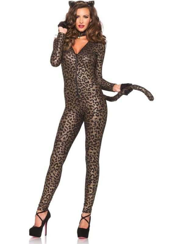 Sexy luipaard print pak main product photo
