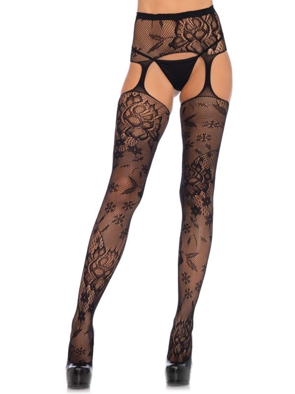 Sexy panty met kanten bloemen