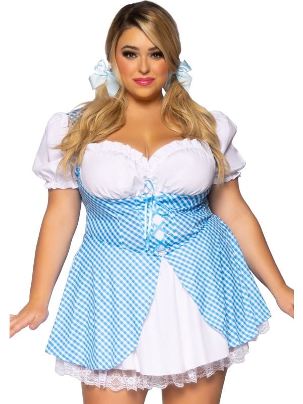 Sexy plus size Blauw Oktoberfest outfit