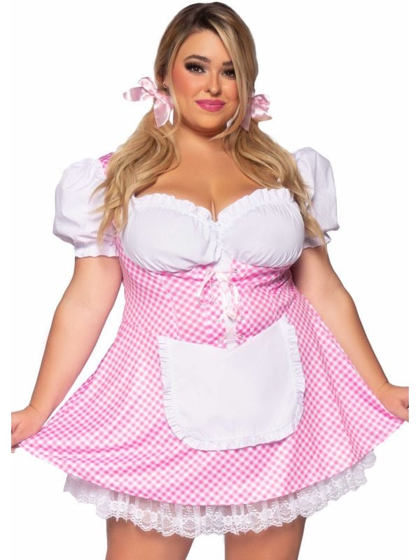 Sexy plus size Roze Oktoberfest outfit main product photo