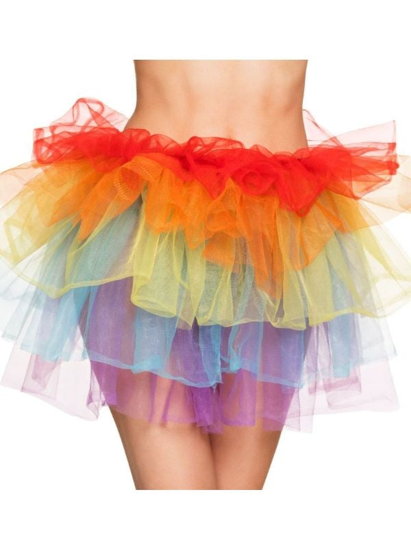 Sexy regenboog tutu dames