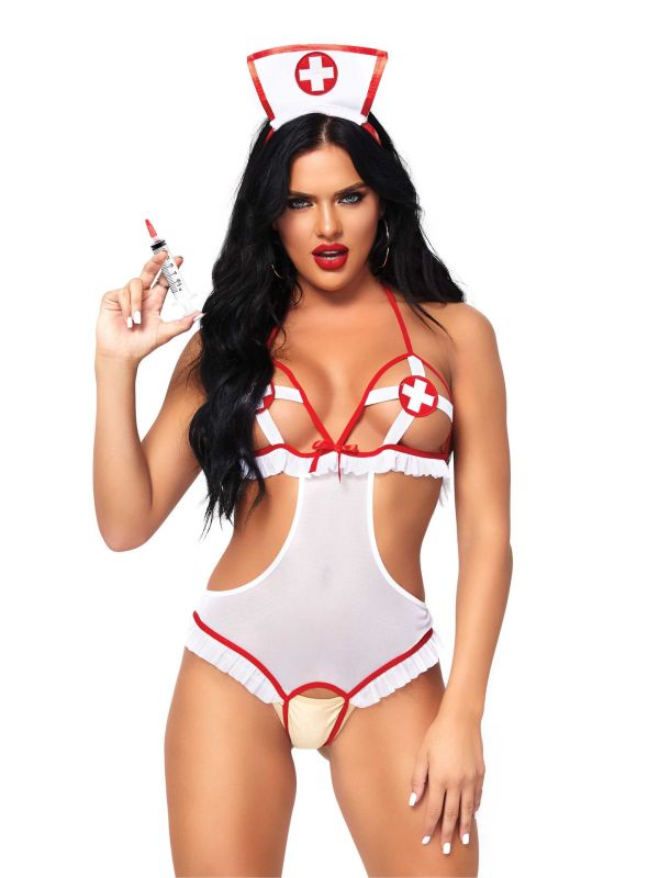 Sexy verpleegster lingeriekostuum dames main product photo