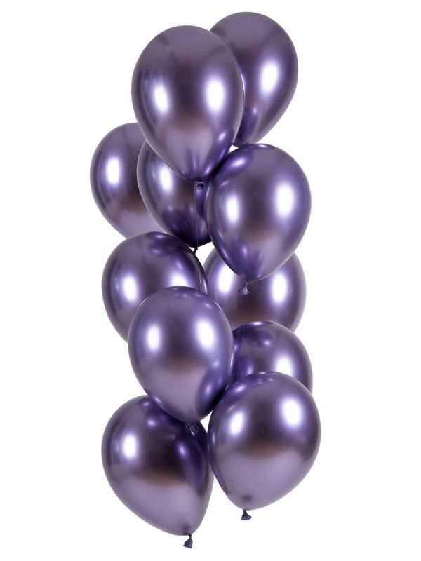 Shiny paarse ballonnen set