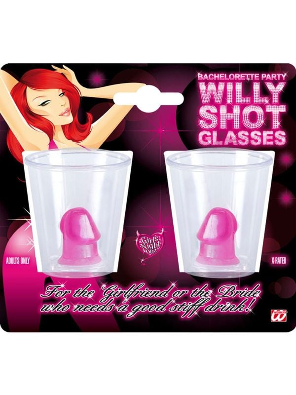 Shotglaasjes met piemel 2x