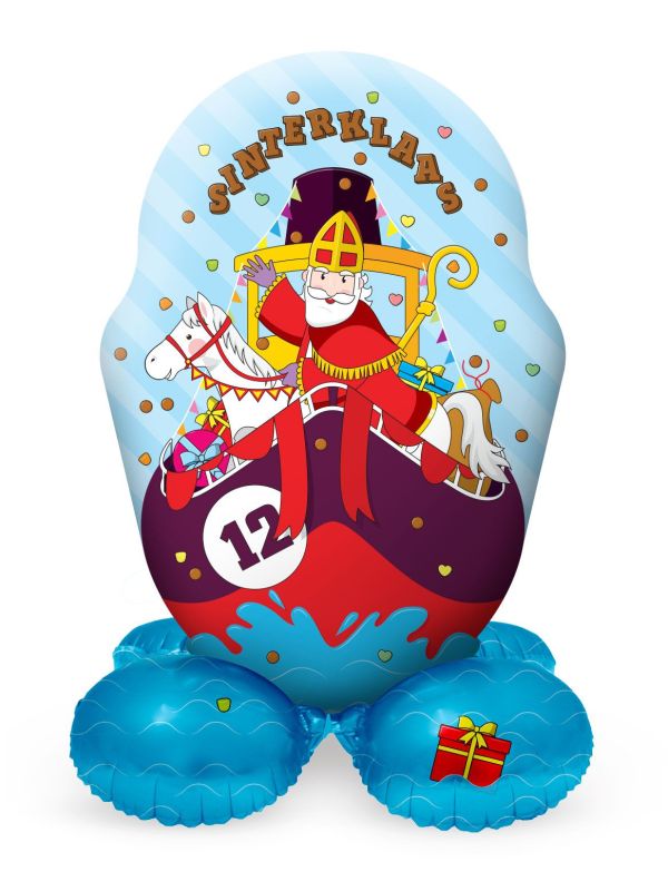 Sinterklaas stoomboot folieballon