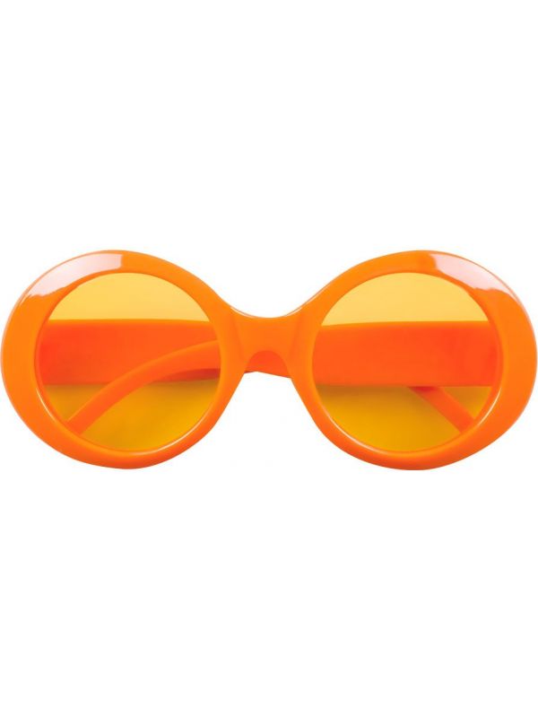 Sixties bril neon oranje
