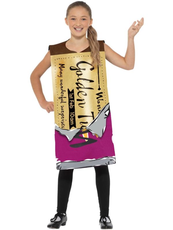 Sjakie Willy Wonka gouden wikkel kostuum main product photo
