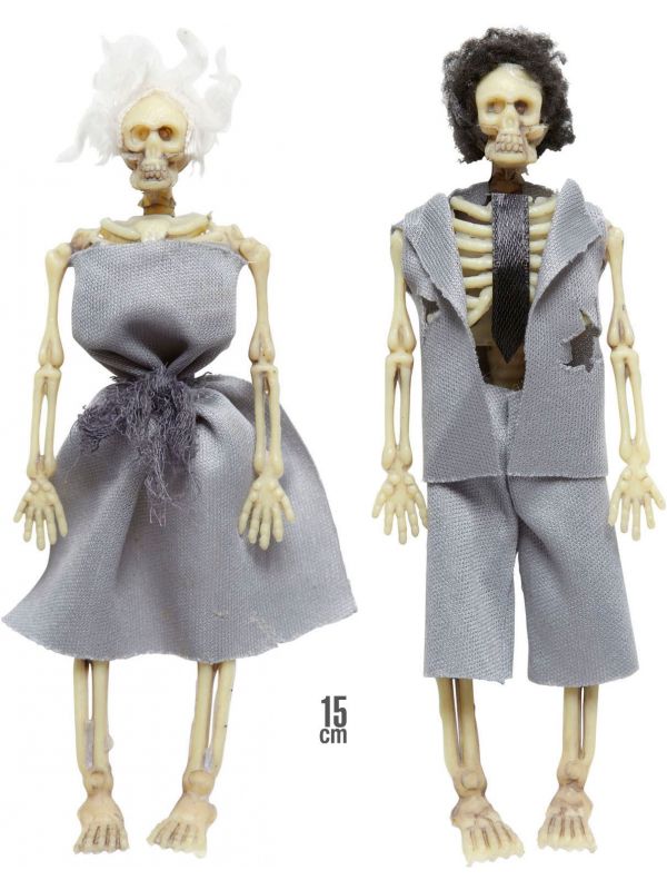 Skelet echtpaar versiering