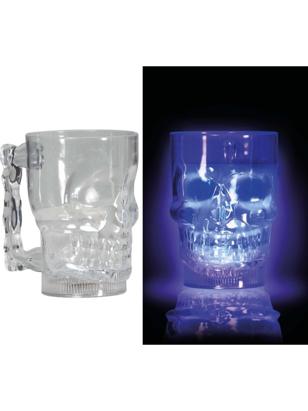 Skelet mok met licht 700 ml halloween main product photo