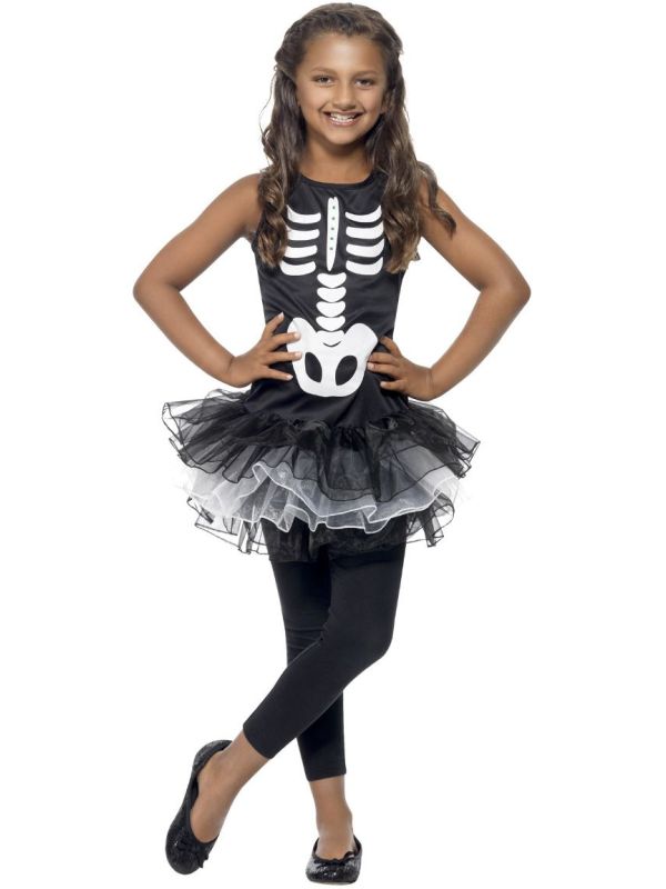 Skelet tutu outfit zwart main product photo