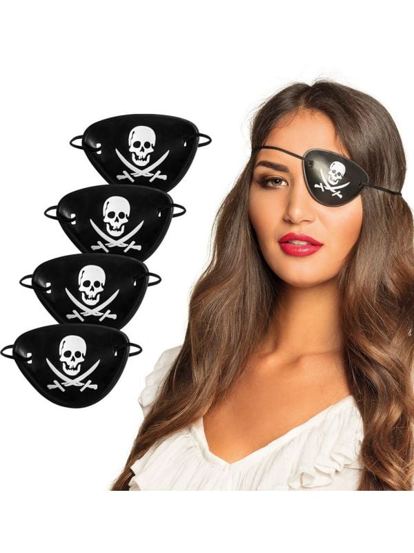 Skull piraat ooglapjes