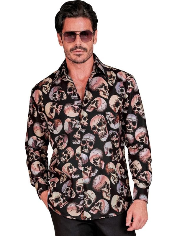 Skulls halloween blouse heren